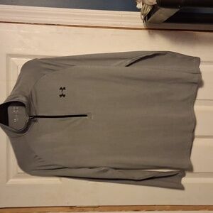 Under Armour Men's Light Gray Quarter-Zip Jacket